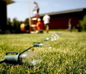 Measuring backyard space for patio 