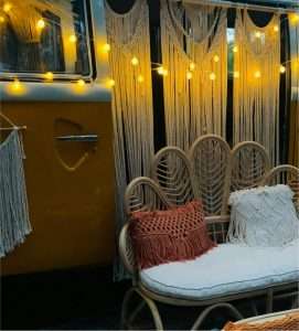 Bohemian macramé wall hanging 