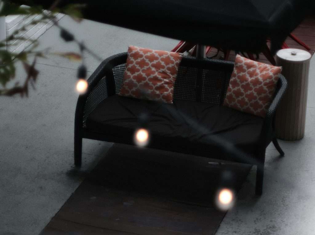 Small patio makeover before and after on low budget