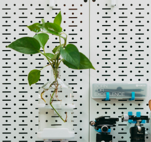 no drill wire grid pegboard patio storage 